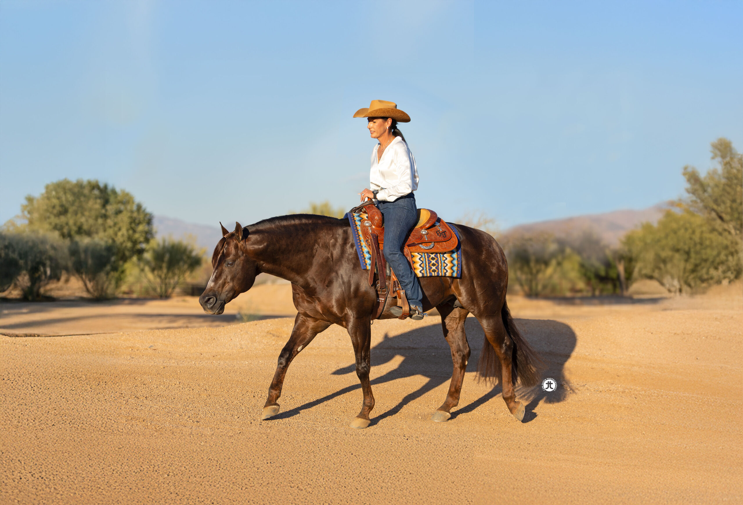 Tish Fappani riding Spooks N Jewels at Rancho Oso Rio