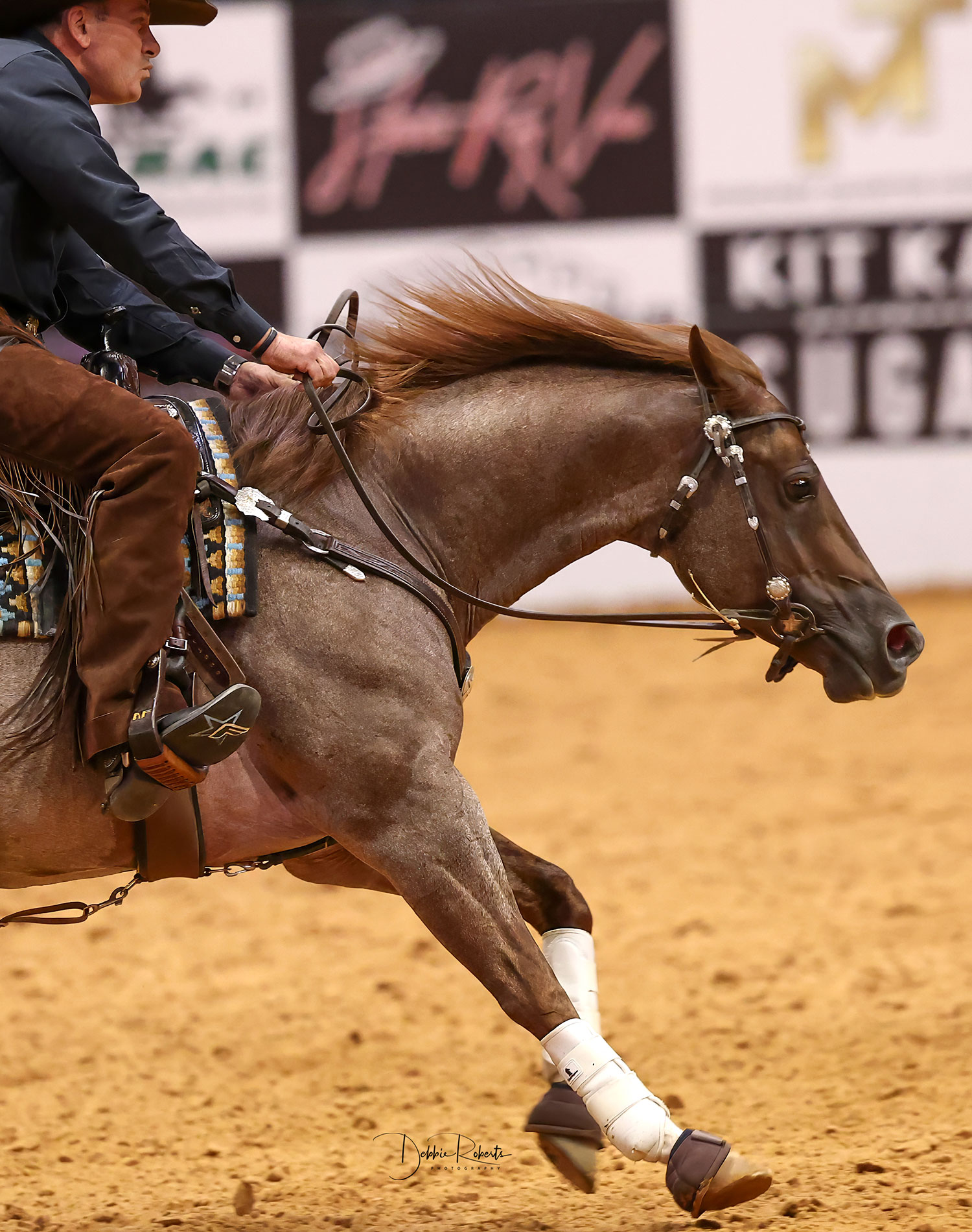 Andrea Fappani and DT Lil Big Time at the NRCHA Snaffle Bit Futurity