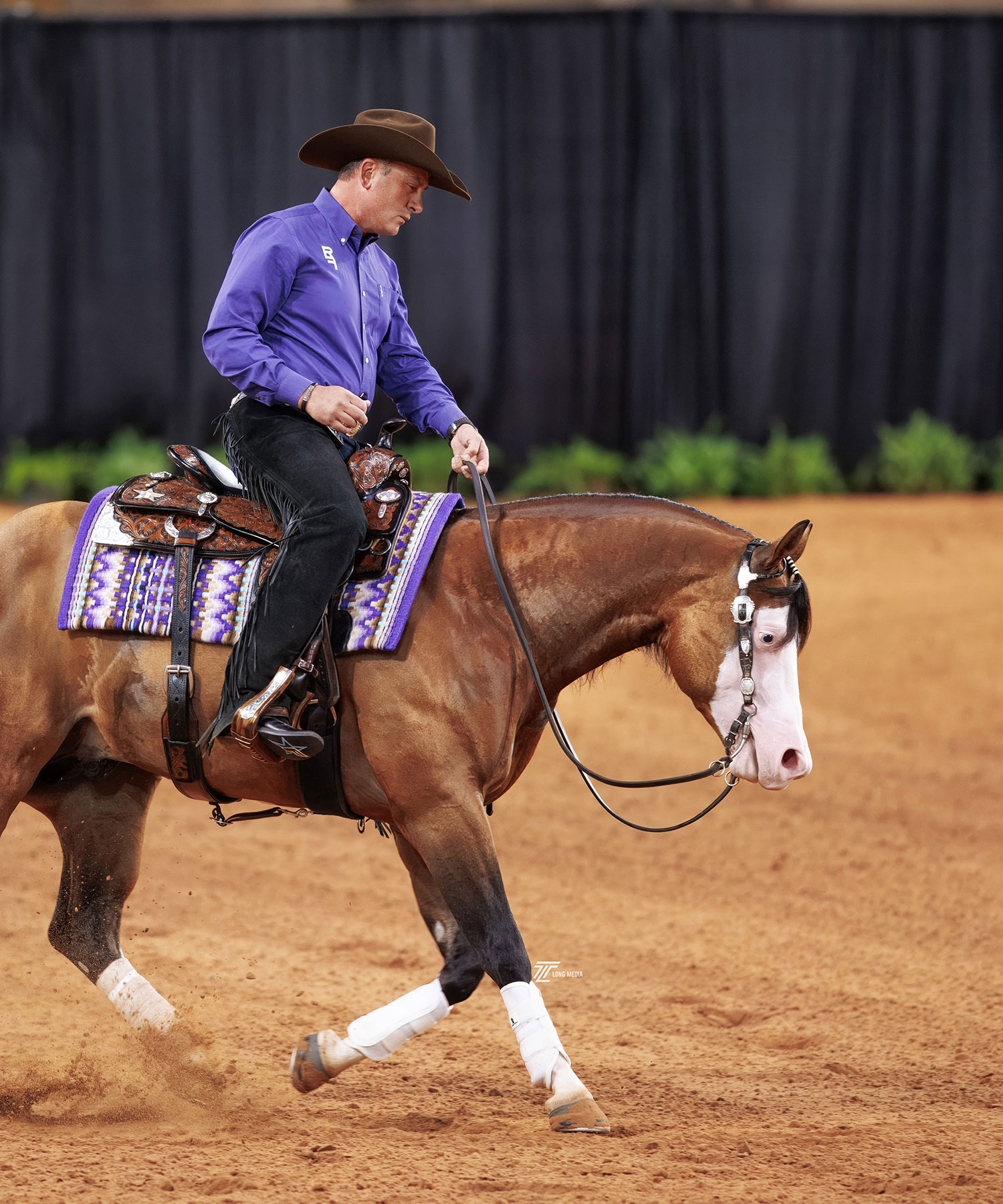 Andrea Fappani and Gunners Smokin Chex at the NRHA Futurity